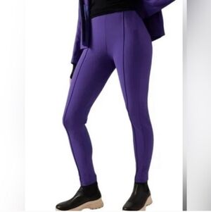 Athleta Glacier Snow Pant Skinny Leg Water Repellent In Purple Size 4